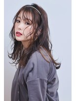 ユニックス モザイクモール港北店(UNIX)&nbsp;【UNIX港北】ココアブラウンレイヤーロング#コテ巻き風パーマ