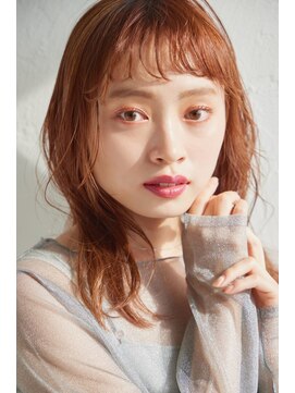 リトル 藤沢(little) ショートバングアプリコットヘア