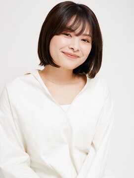 エンタク 新宿(enntaku) マロンベージュ/Aラインボブ/かきあげ/インナーカラー[新宿駅]