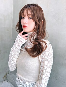 オーウェル 銀座(Owelle) 銀座　cheri透明感ブラウン×くびれ巻き