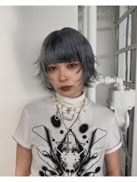 レコ 渋谷(LECO) ブルーグレージュゼブラカラー