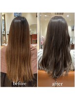 ブルベ夏ヘアカラー ブルベ夏グレージュ ブルベヘアカラー 銀座