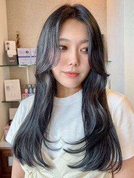 シェール(cher) 韓国レイヤー/顔周り/ブラック【cher西宮北口：MAYA】