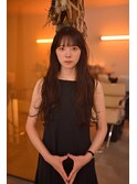 ロングレイヤーカット 大人レイヤー チョコレートブラウン