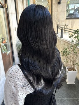 ラグーン 原宿 表参道(LAGOON) 【LAGOON】ブリーチなし柔らかく透ける暗髪♪ブルーブラック