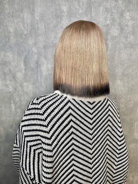 ザ オーダー(THE ORDER) 裾カラー/ミルクティーベージュ/ボブ/デザインカラー