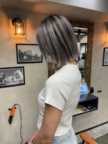 サニー 渋谷(SUNNY) バレイヤージュ、ハイライト、レイヤーロング、グレーベージュ