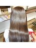 【ツヤ感◎まとまる髪へ】うるつや縮毛矯正＋3stepトリートメント　￥14300～