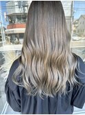 ハイライト透明感シルバーベージュ