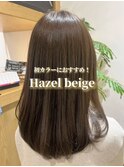 初カラーにオススメ!ブリーチなしヘーゼルベージュカラー AN-23
