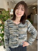 大人可愛いミディアムレイヤー