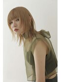 レイヤーカット_調布韓国顔周りくびれヘアブリーチ