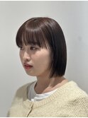 ツヤ感溢れるぷつっとボブ