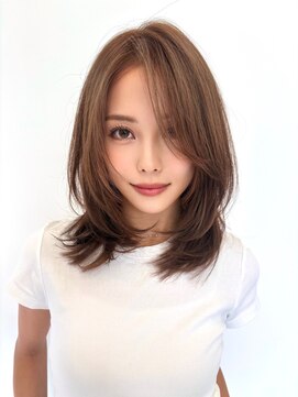 ルージュシー 堀江(RU10C) レイヤー/ウルフ/ブリーチなしダブルカラー