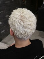 フォーコーナーズカットショップスリーセント 栄(FourCornersCutShop 3/cent)&nbsp;イージードリル/スパイキーベリーショート/ホワイトブロンド