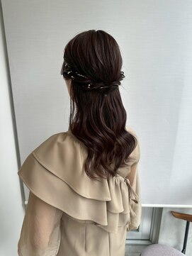 ガリカ 博多(Gallica) <入佐/ヘアセット>落ち着きのある上品なハーフアップ