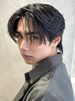 ニコトウキョウ 新宿(nico TOKYO) メンズセンターパートウルフセンターパートニュアンスパーマ襟足