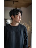 大人メンズシャドウパーマ