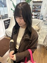 ビーバイシージャストビューティー(B by C just beauty)&nbsp;アッシュブラウン　ミディアム　コテ巻き