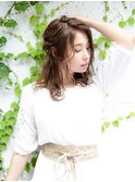 ゆる編み下ろしハーフアップ【EARTH四ッ谷店】