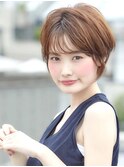 小顔マッシュレイヤーショート_シースルーバング_ナチュラルヘア