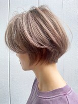 アイティー バイ アルバム 中野店(IT by ALBUM) ベージュショート_オリーブカラーハイライトカラー_ba397672