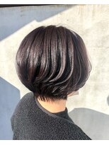 ナゴンスタイル(NAGON STYLE)&nbsp;パープルグレージュ×ショートボブ