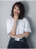 シースルーバング◎くせ毛風外ハネボブ 《Kaoru》
