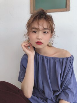 クシュ 所沢東口店(kusyu...) マロンベージュかきあげAラインボブトリートメント(所沢47)