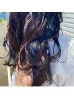 ウィーブリスタ(Weve Rista)&nbsp;20代30代ネイビーブラックのインナーカラー【ブルーグレージュ】