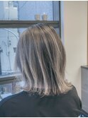 ロブ×似合わせカットアースカラーくびれヘアデザインカラー