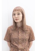 《Utoo e's つくば美容室》色落ちも美しい秋のソフトオレンジ
