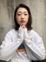 ロンドプランタン 恵比寿(Lond Printemps)&nbsp;大人のアッシュカラーふんわりミディアム前下がりボブ【中居】