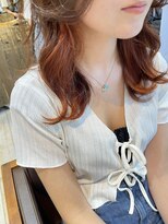 ネオリーブ アンド 渋谷店(Neolive &)&nbsp;【韓国風インナー】オレンジブラウンカラー