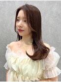 毛先ワンカール×レイヤーカット×韓国ヘア