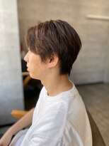 ソイクフ(SOY KUFU)&nbsp;MEN’S HAIR マッシュパーマのアッシュブラック
