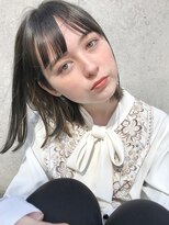 ムーク 海老名(MUUK) 切りっぱなしボブ/インナーカラー/イヤリングカラー/海老名
