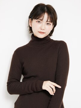 オンク 新宿(onk) 黒髪/グレーベージュ/レイヤーロング/前髪パーマ[新宿駅]