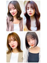 美容室フルール 20代30代グレージュ髪質改善カラー韓国ヘア透明感