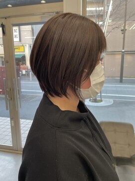 ラ ファブリック 草加(LA FABRIQUE) 丸みショートボブ【新村/LA FABRIQUE/草加】