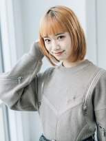 シータ 成増(THETA)&nbsp;ボブウルフイメチェンハッシュカットレッドブラウンフルバング