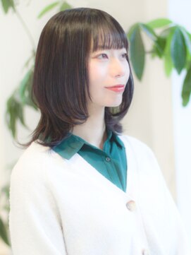 キュウ センゾクイケ(CUE SENZOKU-IKE) 30代/40代/くびれ&透け感ミディアム