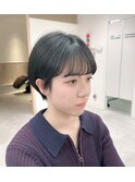 マッシュショート×髪質改善ストレート