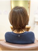 30代40代50代/ショートウルフ/艶髪スタイル/白髪染め