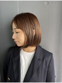 大人綺麗ボブ/藤沢/髪質改善縮毛矯正/ショート/脱白髪染め透明感