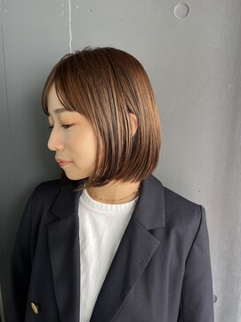 ステラバイケンジ(STELLA by KENJE) 大人綺麗ボブ/藤沢/髪質改善縮毛矯正/ショート/脱白髪染め透明感