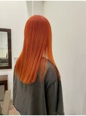 【ワンブリーチカラー】オレンジカラー