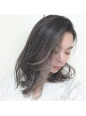 フェイスフレーミング　グレージュ　ミディアム◎30代40代50代