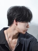 アルファ 新宿(alpha)&nbsp;フェザーパーマ/ブルーブラック/刈り上げセンターパート[新宿]