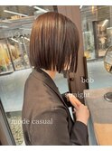 似合わせカット ボブヘア 縮毛矯正 ミニボブ 切りっぱなしボブ